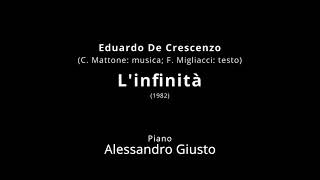 DE CRESCENZO Linfinità  Piano accompaniment karaoke [upl. by Atteniuq685]