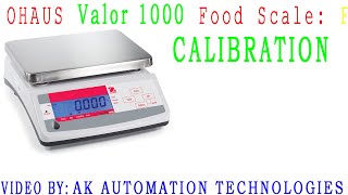 Ohaus Electronic Balance Scale Valor 1000 Calibration  How To Calibration Valor 1000 [upl. by Airtina525]