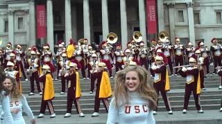 USC Trojan Marching Band Kids Arent Alright Trafalgar Square London 2012 [upl. by Nessej]