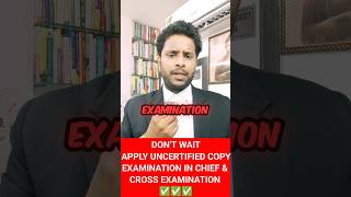 Apply Uncertified Copy of Examination in Chief and Cross Examination cross crossexamimation law [upl. by Hite373]