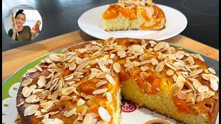 Schneller Aprikosenkuchen  Kuchen mit Aprikosen  Marillen Kuchen Rezept [upl. by Rekcut]