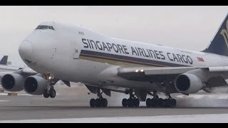 HD Heavy Jets Landings amp Reverse Thrust 20 Minutes Plane Spotting OHare International Airport [upl. by Uriel370]