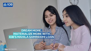 IOBs Mahila Samriddhi Loan [upl. by Neil]