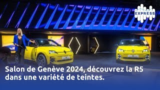 Salon de Genève 2024  Découvrez la R5 dans une variété de teintes [upl. by Chaworth653]