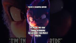 SHADOW THE HEDGEHOG ONE LAST DANCE  SONIC MOVIE 3 SONG EDIT Shadow SonicMovie3 SongEdits [upl. by Sitoiganap]