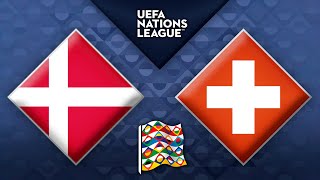 Dänemark  Schweiz  UEFA Nations League 4K [upl. by Isyak]