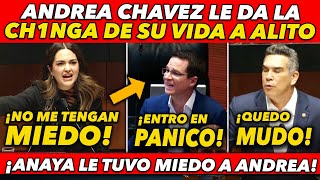 EN SU CARA MIRA COMO ANDREA CHAVEZ ENCARA A ALITO MORENO Y RICARDO ANAYA Y LE CIERRA EL HOCICO [upl. by Zetneuq279]