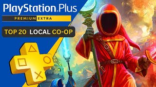 Top 20 Local Coop amp Splitscreen Games on PlayStation Plus Extra amp Premium  JUNE 2024 [upl. by Lekar]