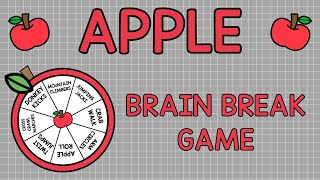 Apple Movement Breaks Gross Motor Brain Breaks for Fall [upl. by Ingham]