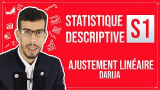 CAFE ECO EP 12 Statistique Descriptive S1 Ajustement linéaire Darija [upl. by Grindle989]