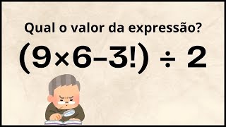 🔥 MATEMÁTICA BÁSICA  Qual o valor da expressão [upl. by Gillett586]