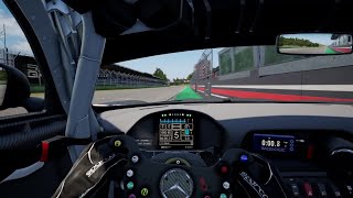 ACC imola MercedesAMG GT4 Dry Track Guide Hotlap  Telemetry [upl. by Hajin]