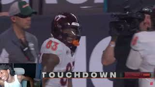 THIS GAME WAS CRAZYYY Virginia Tech Hokies vs Miami Hurricanes  Full Game Highlights [upl. by Zoe344]