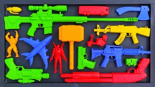 Membersihkan Nerf Ak47 Assault Rifle Shotgun Sniper Rifle Glock Pistol M16 Nerf gun Eps 107 [upl. by Kirad]