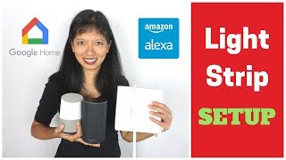 How to Setup YeeLight LightStrip with Alexa and Google Home [upl. by Arayt]