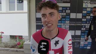 Jan Christen  Interview at the start  World Championships U23 Road Race Zürich 2024 [upl. by Earle]