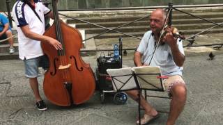 Street musicians at il Duomo Firenze Italy [upl. by Irac]