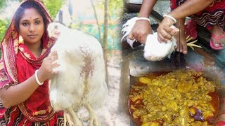 Big Polti Cutting And Cooking পল্টি মুরগি কাটা রান্না। chicken [upl. by Fidellas]