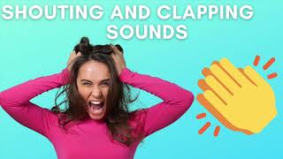 Shouting and clapping sounds 10 hours [upl. by Bromleigh]