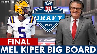 Mel Kiper’s 2024 NFL Draft Big Board FINAL Top 32 Prospect Rankings [upl. by Dolloff]