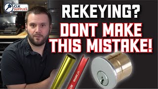 Locksmithing 101  Rekeying locks Dont make this mistake [upl. by Yetsirhc]