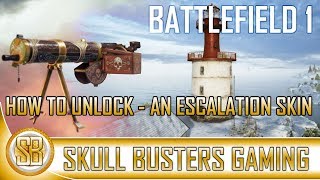 Battlefield 1™  How to Unlock An Escalation Skin BF1 Secret Hidden Easter Egg Skin for M1917 [upl. by Ayeki]