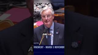 Michel Barnier s’adresse à Mathilde P par rapport à un ministre Israélien shortvideo macron lfi [upl. by Buonomo]