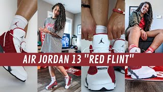 MOST Comfortable Jordan Retro  Air Jordan 13 Red Flint  Review  Lookbook [upl. by Rizzo]