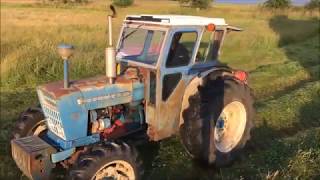 County 4000 Four cutting hay with a Pottinger Mower [upl. by Faustine]