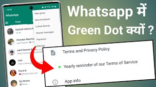 Whatsapp me green dot  whatsapp setting green dot  whatsapp setting me green dot ku aaya 2023 [upl. by Inanuah468]