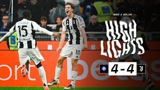 HIGHLIGHTS SERIE A  Inter 44 Juventus  Two Goals by Yildiz  A Rollercoaster Match [upl. by Nylde]