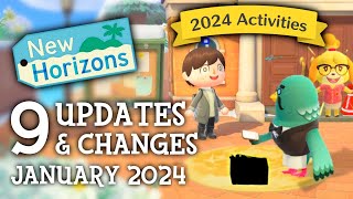 Animal Crossing New Horizons  10 UPDATES amp CHANGES in January 2024 New Activities [upl. by Lovel]