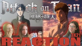 Attack on Titan SUB  3x21 Attack Titan  Reaction [upl. by Aivan]