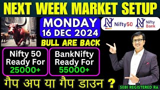 Nifty Prediction and Bank Nifty Analysis for MONDAY 16 DECEMBER 2024  Nifty Bank nifty Tomorrow [upl. by Alket]