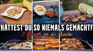 3 Rezepte für die Plancha Darauf wärst du nicht gekommen [upl. by Zilla]