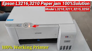 Epson L3210 Paper Jam Problem Solve Model L32003210321532163250 Red Light Blinking Solution [upl. by Olin599]