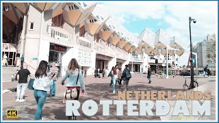 Discover Rotterdam A Walking Tour Of The City Center In 4k Ultra Hd [upl. by Areit]