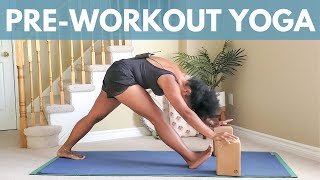 10 min PreWorkout Yoga  Full Body  Dynamic stretch [upl. by Ahsanat]