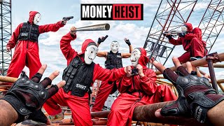 PARKOUR VS MONEY HEIST 6  BAD GUYS No ESCAPE as POLICE close in from all sides  Epic POV [upl. by Aivatnohs]