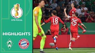 Bayern wins 5GoalThriller  Werder Bremen vs Bayern Munich 23  Highlights  DFBPokal 201819 [upl. by Bueschel]