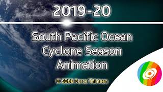 201920 South Pacific Cyclone Season Animation [upl. by Gensler]