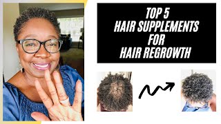 Top 5 Supplements for Hair Regrowth Early Scarring Alopecia [upl. by Gonroff]