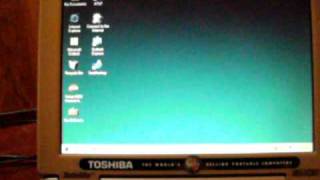 1998 Toshiba Satellite 4015CDT running Windows 98 SE [upl. by Aihsein]