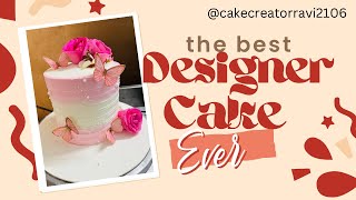 How to make a designer cake 💁  Stylish cake design [upl. by Cal358]