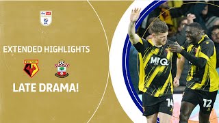 LAST GASP DRAMA  Watford v Southampton extended highlights [upl. by Ailasor]