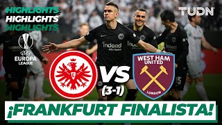 Highlights  Frankfurt 1310 West Ham  UEFA Europa League  Semis  TUDN [upl. by Dde]