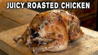 Classic Roast Chicken amp Gravy Recipe  Best woodfired Chicken [upl. by Enneyehc]