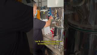 Silicone Sealant Production Trial 5L Double Planetary Mixer machine equipment glue [upl. by Atnwahs818]