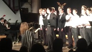 Florian Wagners Solo Vocal Performance with Bigband and Background Choir Christmas Concert 2017 [upl. by Airogerg418]