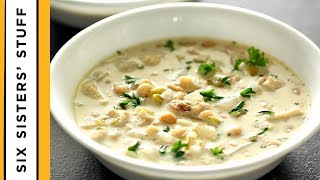 The CREAMIEST White Chicken Chili [upl. by Zsolway]